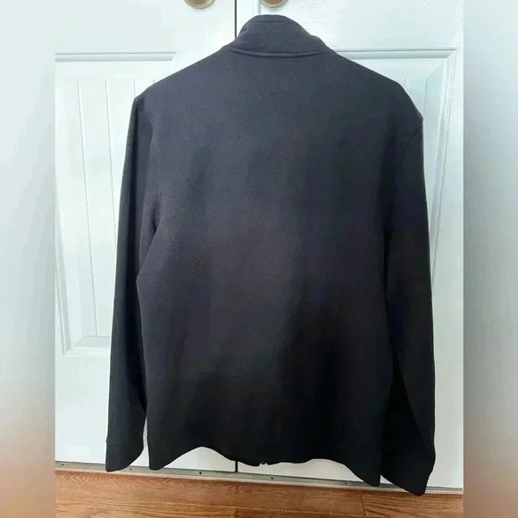 Calvin Klein Jeans Men’s long sleeve full zip mock neck black jacket, size M - Picture 2 of 7